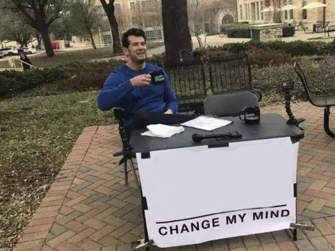 Change My Mind meme about Perelel
